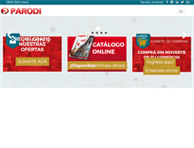 Tablet Screenshot of parodisrl.com.ar